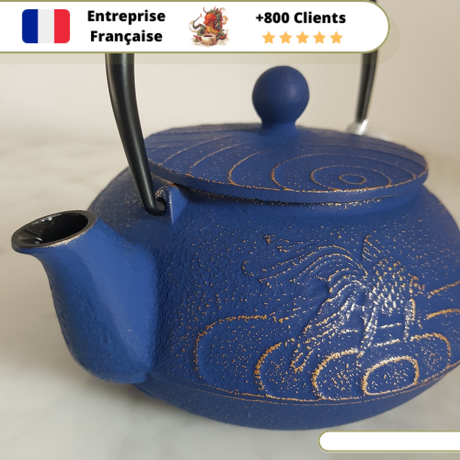 Théière en Fonte Carpe Iwachu Kingyo 600ml – Image 4