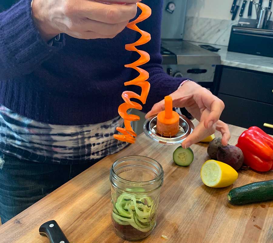 TRANCHEUSE EN SPIRALE POUR POT RÉUTILISABLE