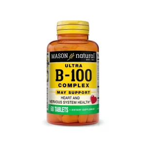 Vitamine B-100 – 60 comprimés – Mason Natural