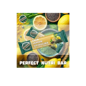 Perfect Nutrition Bar. Spiruline, Citron & Chia 40g